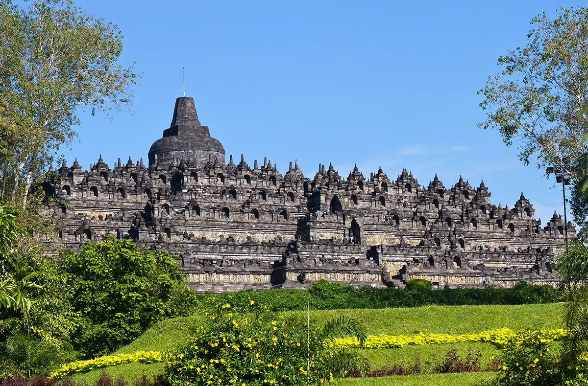 SOS Party Offsite sightseeing Yogyakarta and Central Java Heritage Borobudur Temple at Sunrise