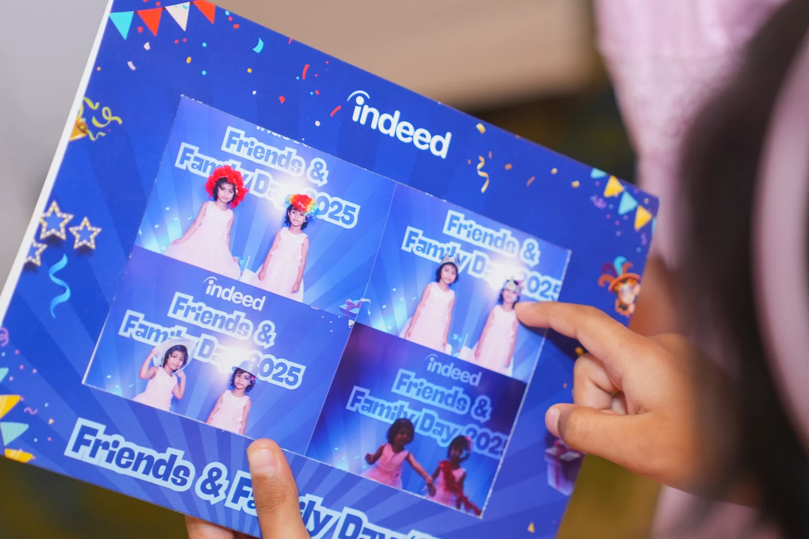 SOS Party Events stage and fabrication Family Day Photobooth