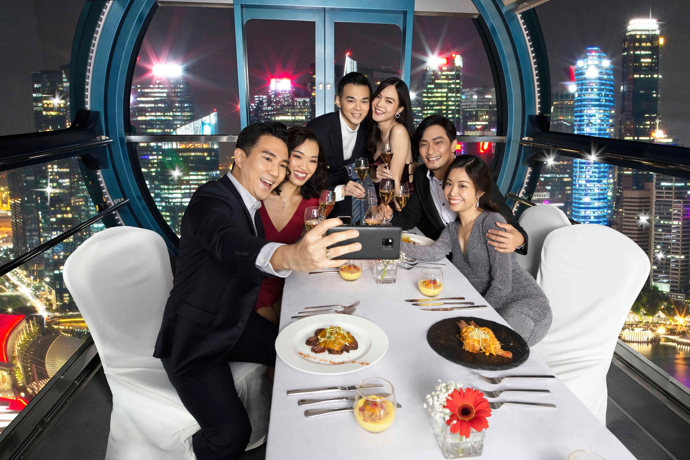 SOS Party Offsite sightseeing Singapore City Tour Sky Dining in Singapore